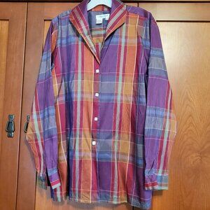 Coldwater Creek 100% Silk Taffeta Shirt/Tunic XL